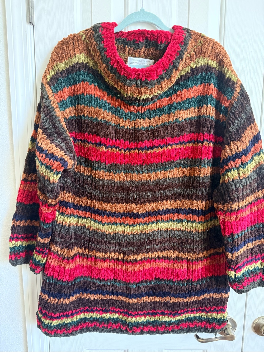Cozy Multicolor Striped Turtleneck Sweater